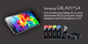 Reducere pachet Samsung Galaxy S5 + Gear Fit