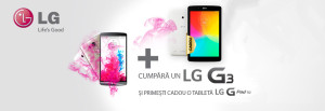 LG G3 + cadou LG G Pad 7.0 la evoMAG