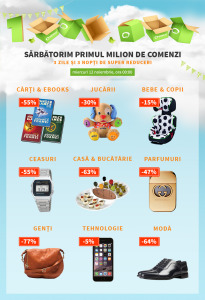 Super Reduceri Primul Milion de Comenzi pe Elefant.ro