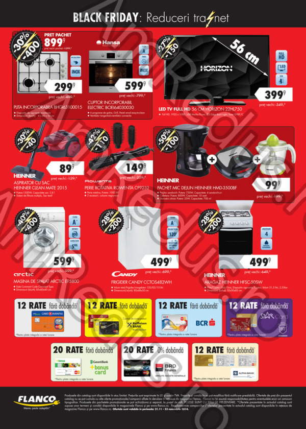 Rate fara dobanda Black Friday 2014 la Flanco