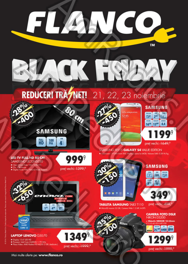 Reduceri televizoare Black Friday la Flanco